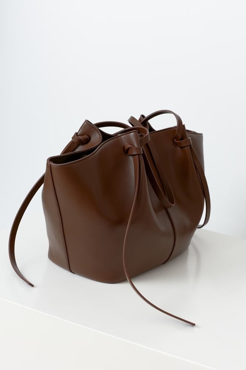 Long strap pu bag - Marron foncé - Plug Addict