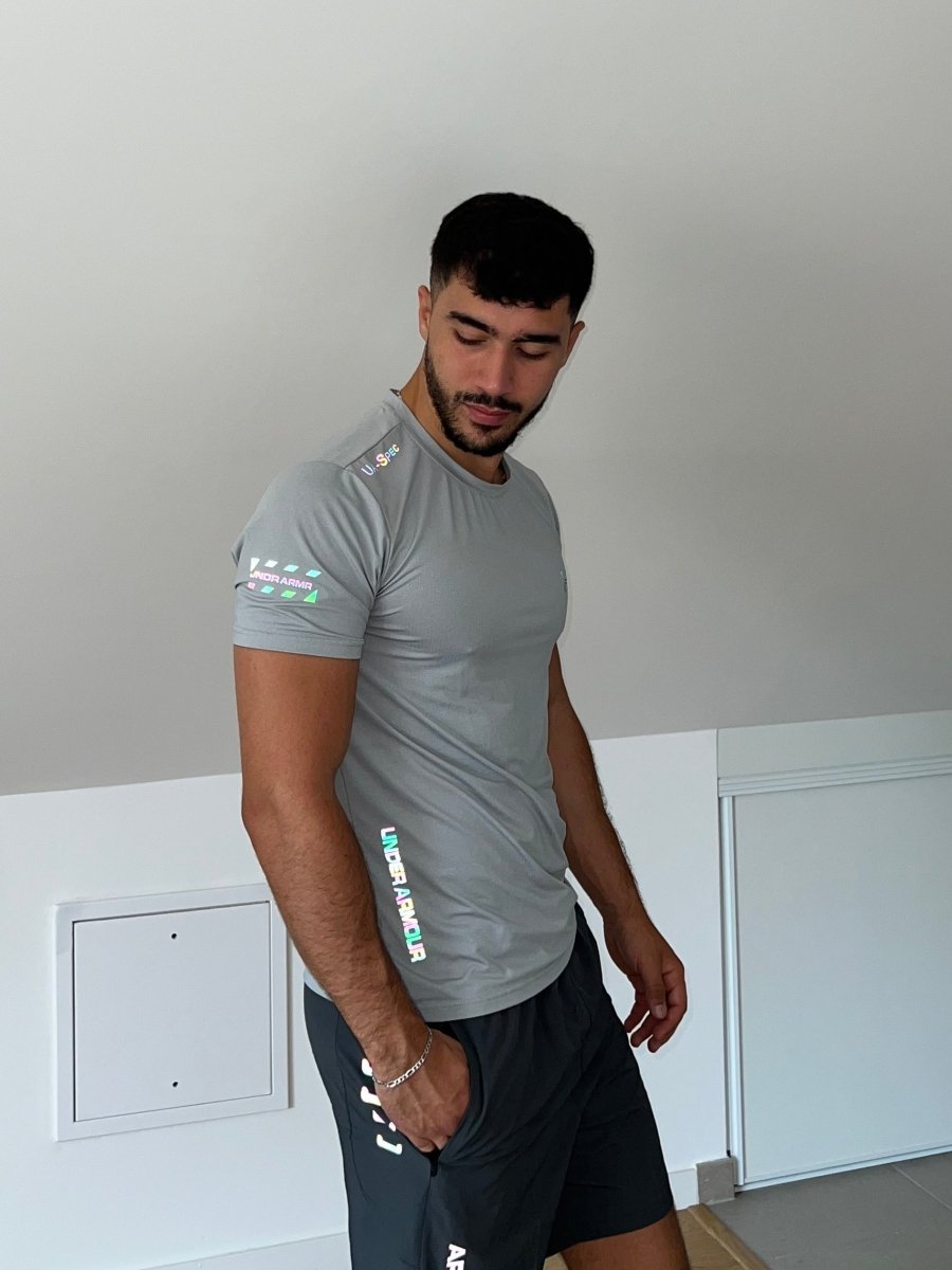 T-shirt Gris Fluorescent - Plug Addict