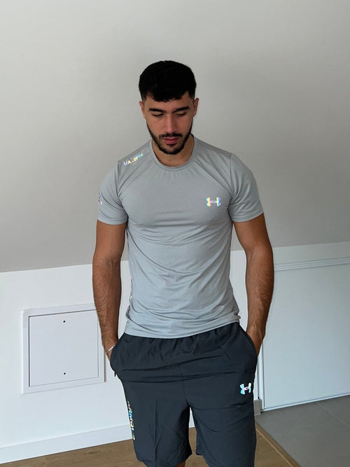 T-shirt Gris Fluorescent - Plug Addict