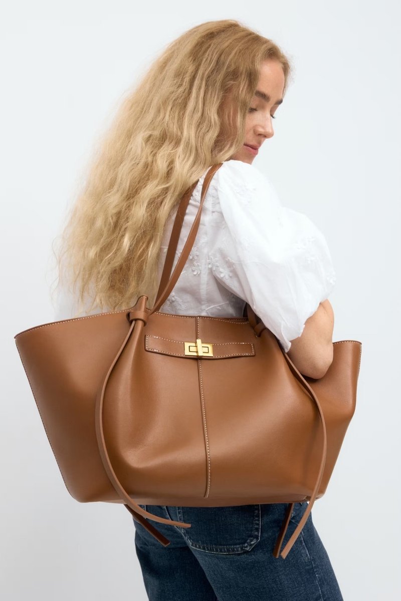 Long strap pu bag - Marron - Plug Addict