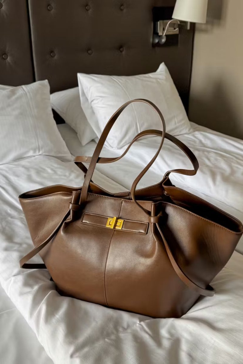 Long strap pu bag - Marron foncé - Plug Addict
