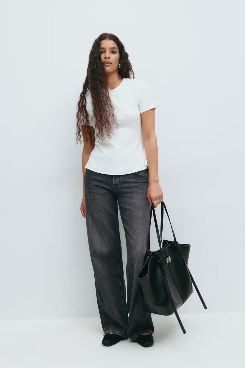 Long strap pu bag - Noir & Argent - Plug Addict