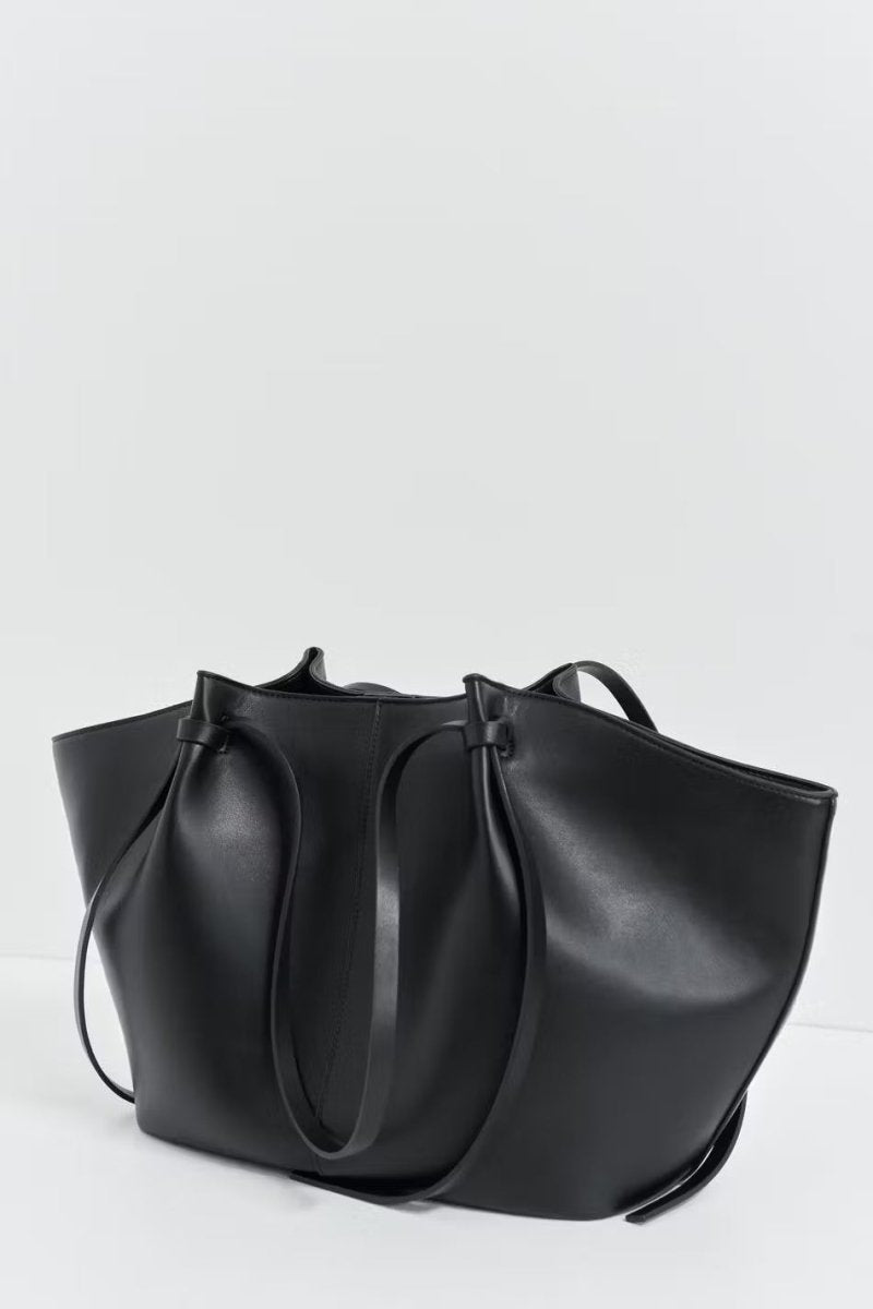 Long strap pu bag - Noir & Dorée - Plug Addict