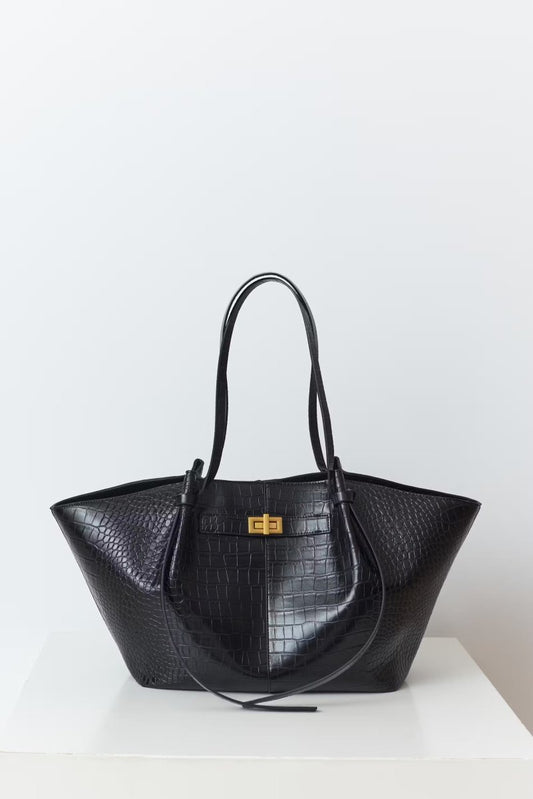 Long strap pu bag - Style Croco - Plug Addict