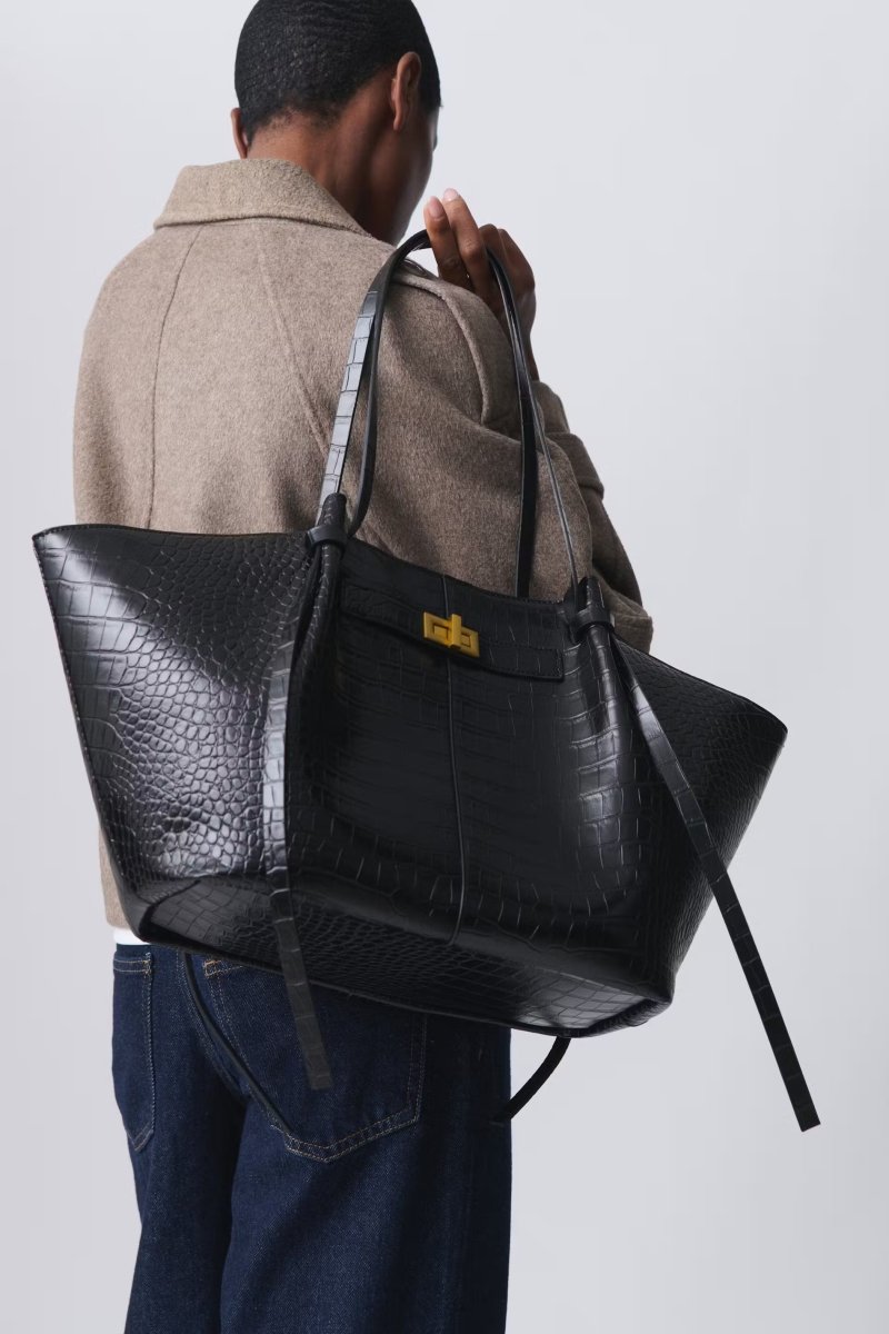 Long strap pu bag - Style Croco - Plug Addict