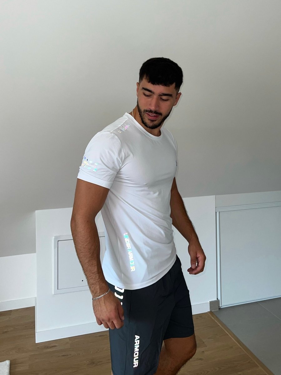 T-shirt Blanc Fluorescent - Plug Addict
